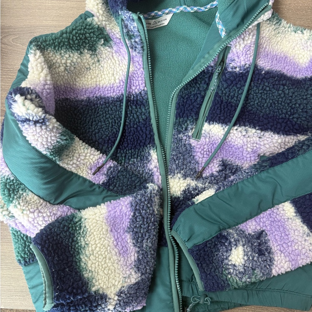 Colorful womens Sherpa Jacket